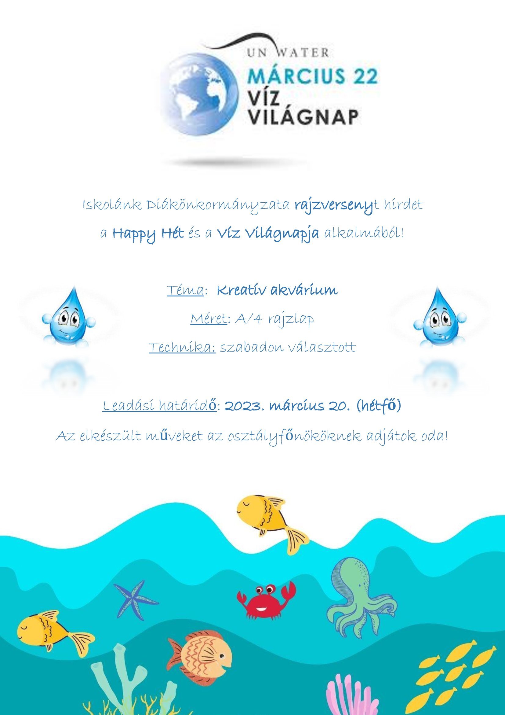 rajzverseny akvarium plakat